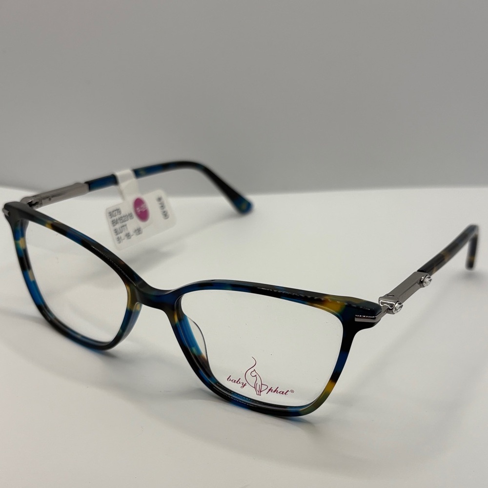 Baby Phat Women's Eyeglasses Bv279 Blue Tortoise shell frame 51.0-16.0-135 NWT